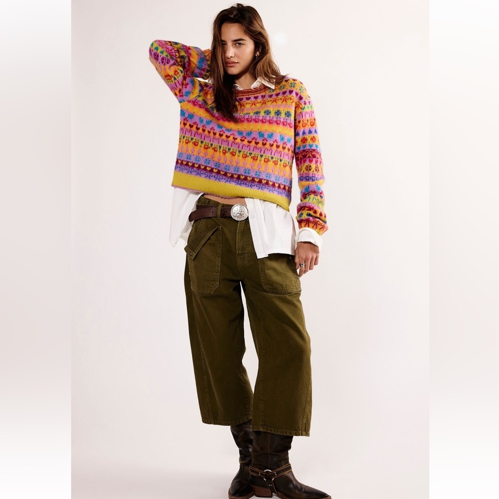 Free People liberty cropped wide leg NWT size 29